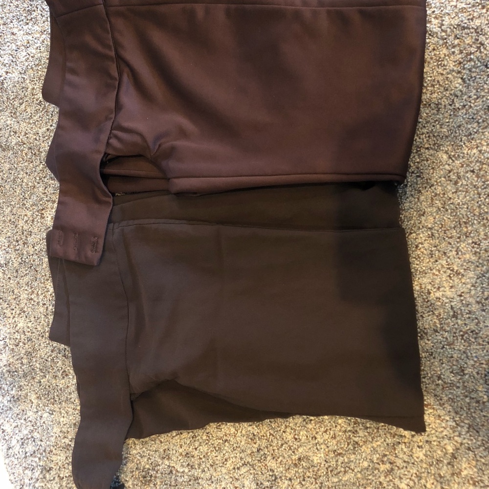 Lot of 2 pants. Dressy brown trousers